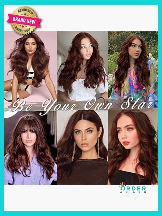 20 Inch Clip in Hair Extensions Soft Wavy 5 Pieces Thick Synthetic Hairpieces main image 4